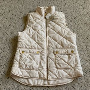 Cream Puffer Vest